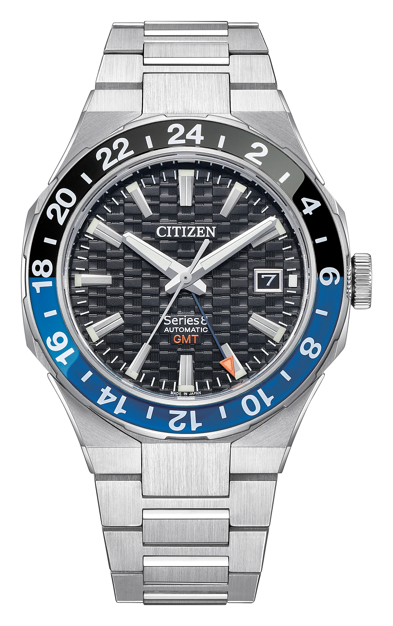 Series8 880 GMT Black Dial Stainless Steel Bracelet NB6031-56E